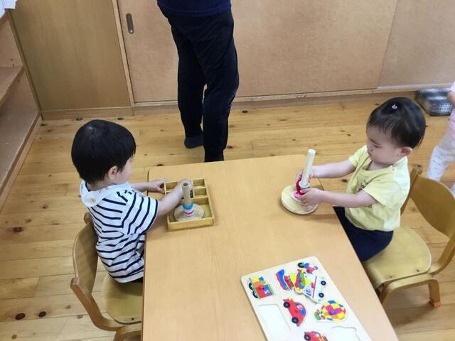 「集中して遊んでいます」(本園：うめ１)