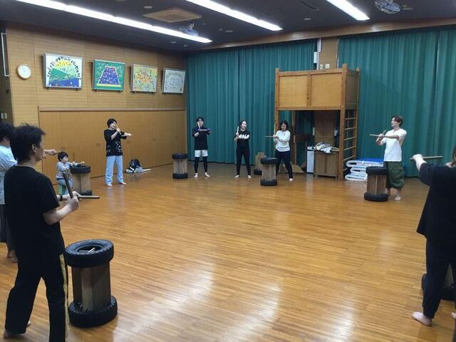 ぶち合わせ太鼓練習開始！（本園　職員＆保護者有志）