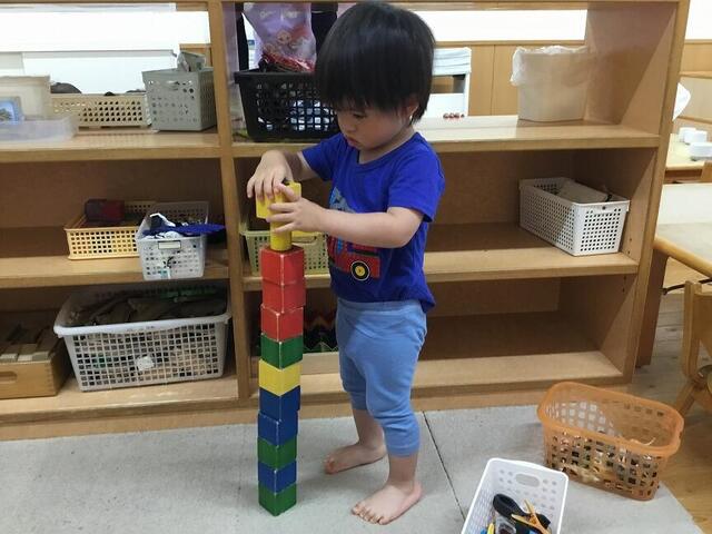 高く積めたよ。（本園うめ2組）