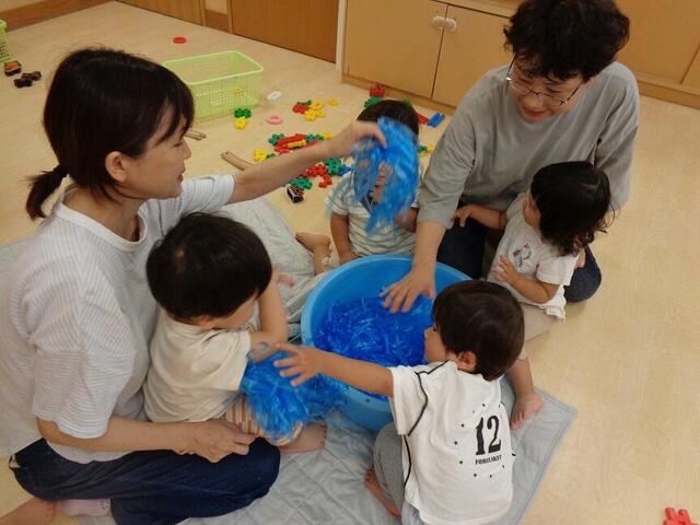 水あそびごっこをしたよ（分園）