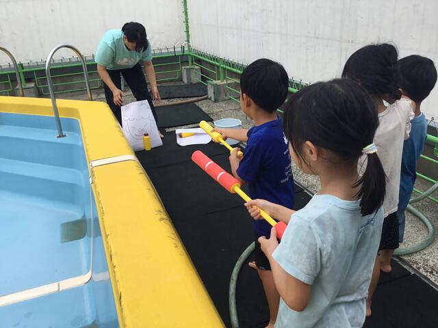 「水遊びをしました」（本園　わらび組）