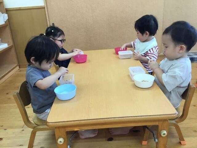 穴落としで遊んだよ　(本園：うめ１)
