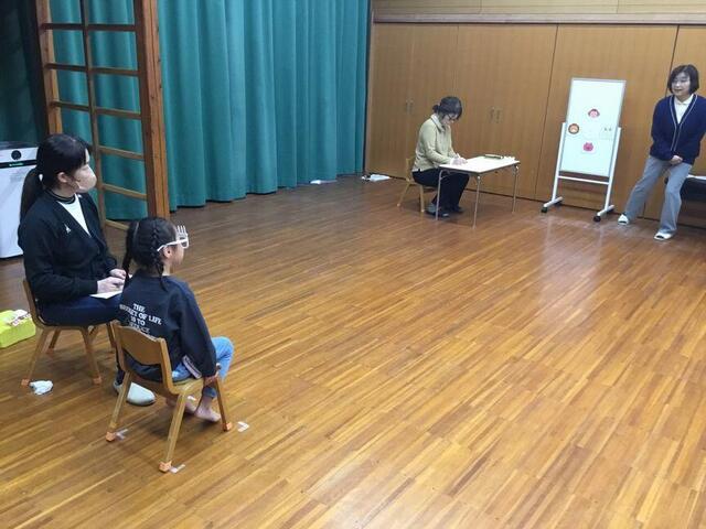 視力検査をしました（白組）