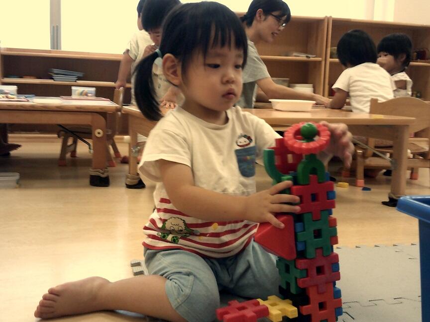 ブロックで動物を作りました。　（分園）
