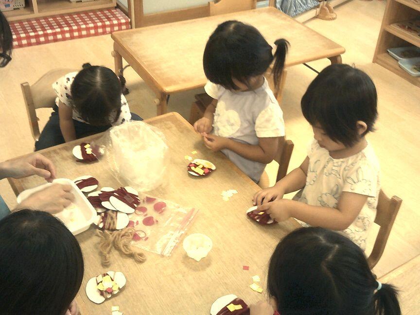 ミノムシを作りました　（市川）