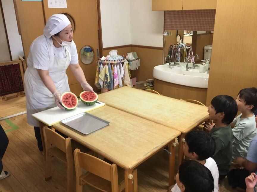 「スイカ食べたよ！」（本園　青組）